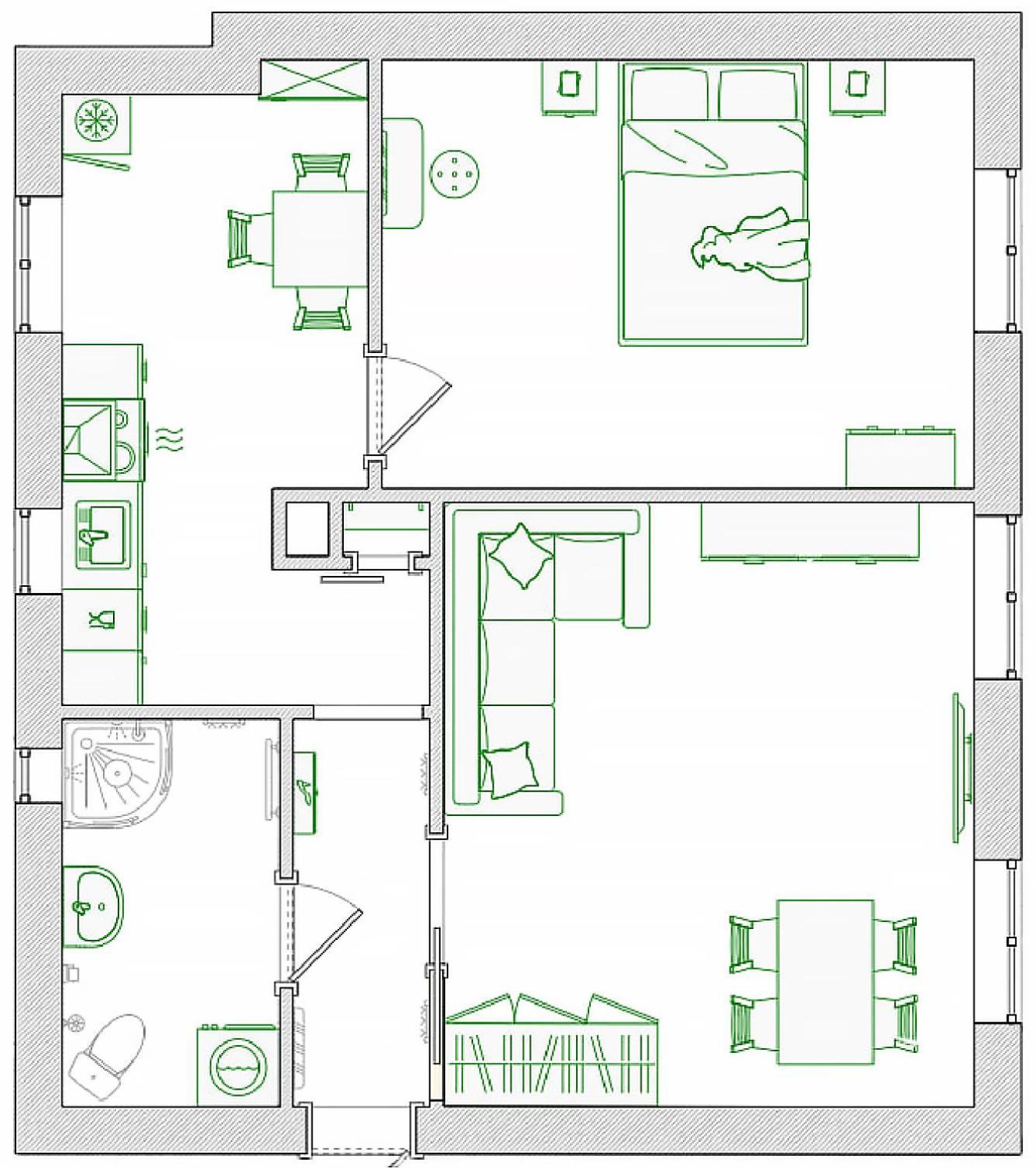 2-Room Apartment In The City Center Posen Exterior foto